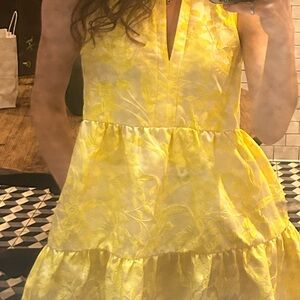 Vibrant Yellow Kids Dress